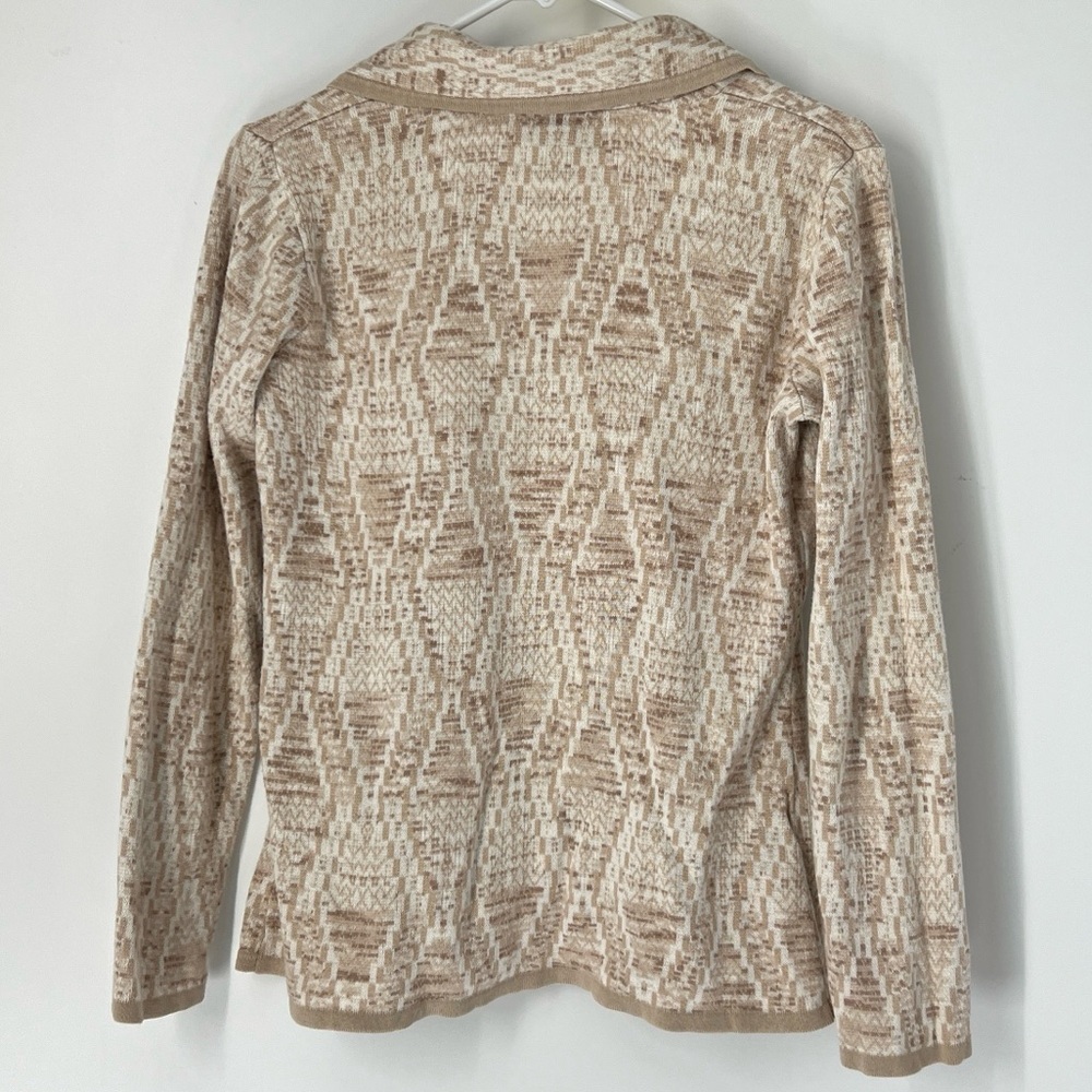 Pendleton Beige Patterned Cardigan - image 6